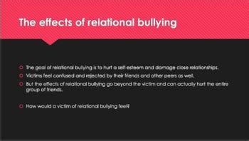 Relational Bullying Anti Bullying Prevention | Friendships | SEL