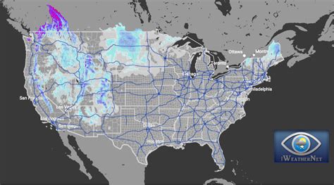 Snow Cover Us Map Currently - Map