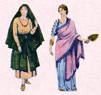 Roman Costume History | Roman Women - Hairstyles and Dress | The Stola