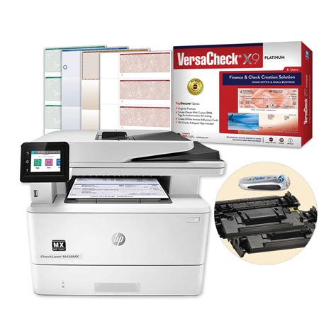 VersaCheck HP M428MXE All-In-One MICR Check Printer and VersaCheck X9