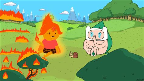 Adventure Time - Baby Finn and Flame Princess by Rainidog on DeviantArt