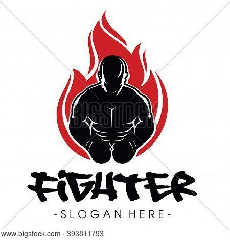 Fighter Logo. Mma Vector & Photo (Free Trial) | Bigstock