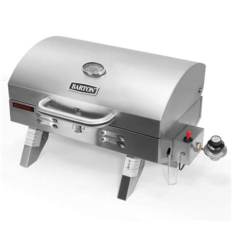 12,000BTU Burner Portable BBQ Tabletop Gas Grill Stainless Steel - Walmart.com - Walmart.com