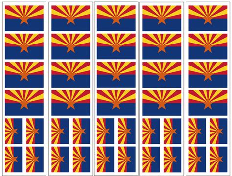 Arizona State Flag Temporary Tattoos, Party Favors – Premium Temporary Tattoos