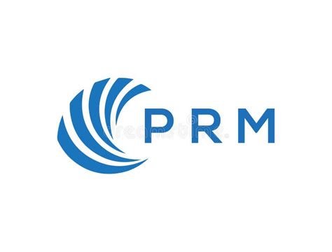 PRM Letter Logo Design on White Background. PRM Creative Circle Letter Logo Concept Stock Vector ...