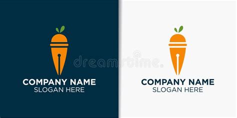 Carrot logo design concept stock vector. Illustration of fruit - 274201564