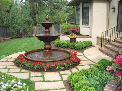 Free photo: Fountain in garden - Fountain, Garden, Plants - Free Download - Jooinn