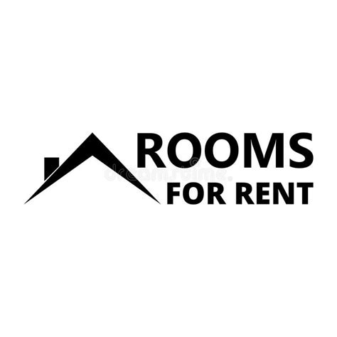 Room for Rent Sign Isolated on White Background Stock Vector - Illustration of investment, brick ...