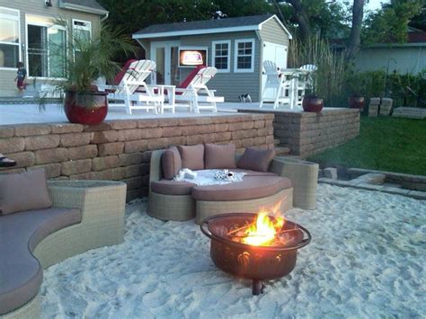 Pin by Megan Brown on Garden Magic | Backyard beach, Backyard fire ...