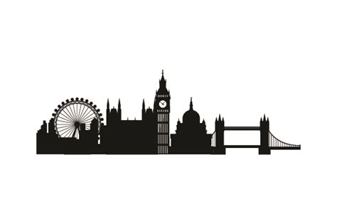 Skyline Silhouette of London SVG Cut file by Creative Fabrica Crafts · Creative Fabrica