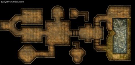 Another small clean tomb dungeon map for online DnD / Roll20.net ...