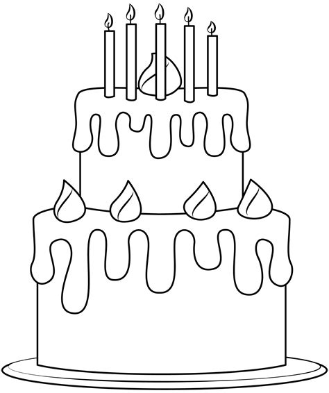 Birthday Cake Printable Template Free Printable Papercraft Templates ...