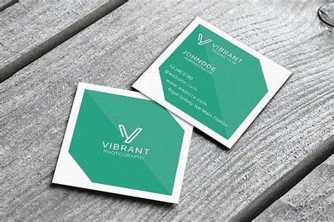 Simple Square Business Card | Business cards creative templates, Photography business cards ...