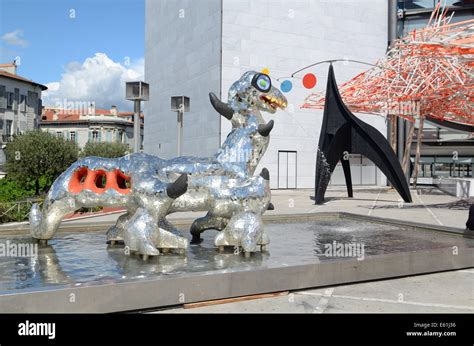 Loch Ness Monster Sculpture by Niki de Saint Phalle Outside Modern Stock Photo, Royalty Free ...