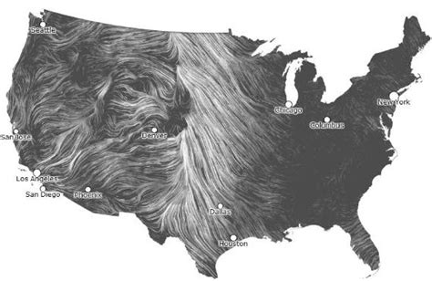 Animated wind map