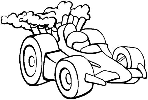 easy race car coloring pages - Clip Art Library