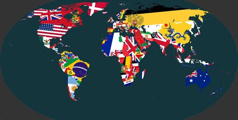 World Map with Flags : vexillology