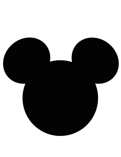 Minnie Mouse Silhouette Template - ClipArt Best