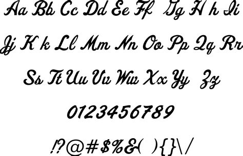 Script Fonts Alphabet Bold