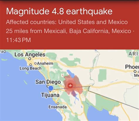 Earthquake rattles San Diego: 4.8-magnitude tremor shakes buildings | Daily Mail Online