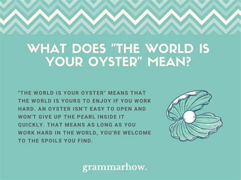 The World Is Your Oyster - Meaning & Origin (11 Examples)