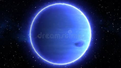 Beautiful View of Planet Neptune from Space Timelapse and Stars - Abstract Background Texture ...