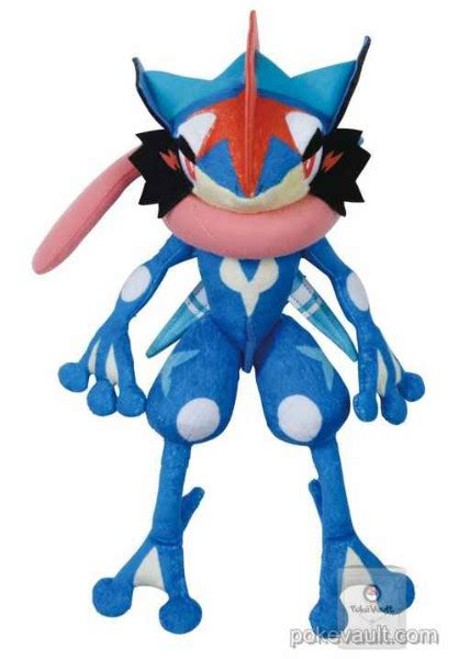 Pokemon 2016 Ash's Greninja Takara Tomy Medium Size Plush Toy With Ninja Magnetic Action