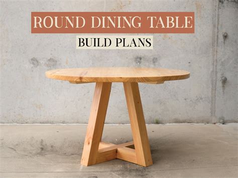 Round Dining Table Build Plans - Etsy