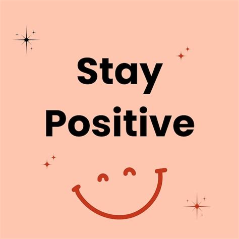 Premium Vector | Stay positive quotes