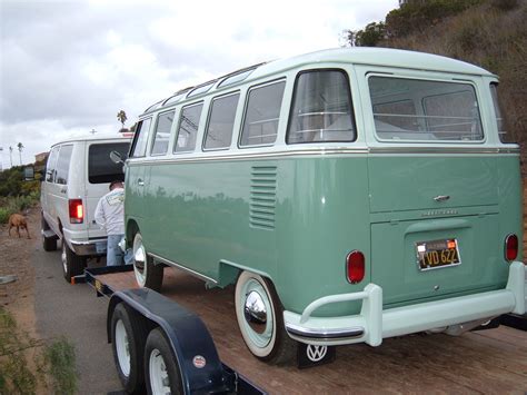 1963 VW 23 Window Bus rear view - Vintage Volkswagen Restoration