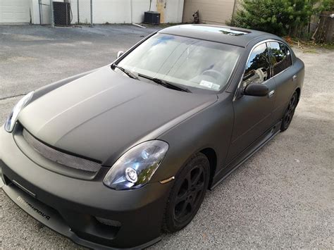 2004 G35 Sedan Matte Black Wrap - G35Driver