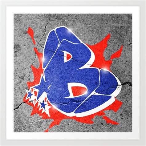 B – Graffiti letter Art PrintB – Graffiti letter Art Print Set the tone of your room from the ...