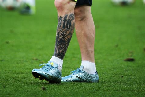 Messi Calf Tattoo