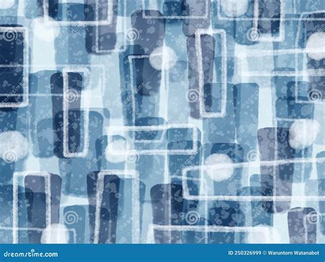 Blue Abstract Painting Art Design Stock Illustration - Illustration of glass, winter: 250326999