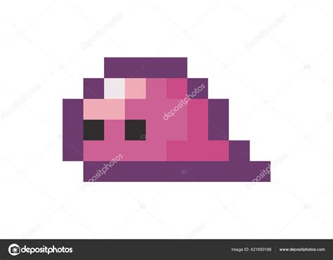 Vector pixel character. Pixel art style 8-bit. Illustration of pixel alien on white background ...