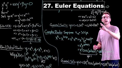 Euler Equations - Ordinary Differential Equations | Lecture 27 - YouTube