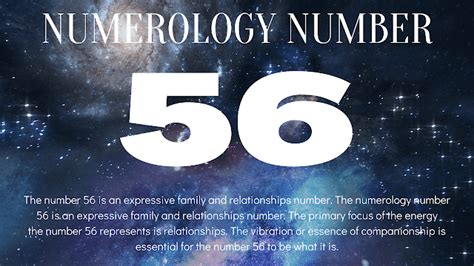 Numerology: Number 56 Meaning