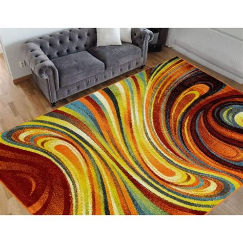 HR-Colorful Rainbow Area Rug 5x7 Rugs for Living Room Décor 2020 Rug Trends Bright Multi Modern ...