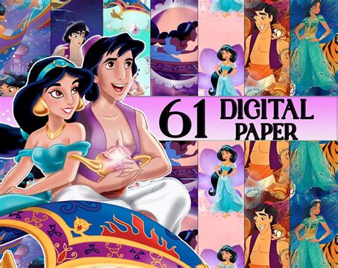 Aladdin, Digital Paper, Disney Characters, Fictional Characters, Prints ...