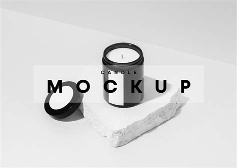 Candle Mockup, Packaging Mockup, Label Mockup, Jar Mockup, Plastic Jar Mockup, Fragrance Candle ...