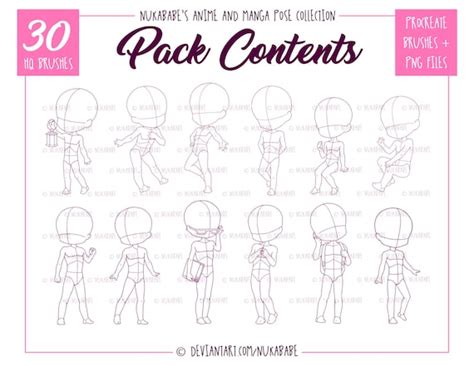 Chibi Stencils Full Body