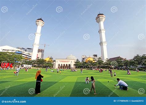 Masjid Raya Or Grand Mosque In Bandung, Indonesia Editorial Photo ...