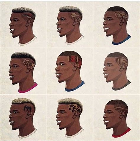 Which haircut is Pogba's best?😎 | Pogba hair, Black hair inspiration ...