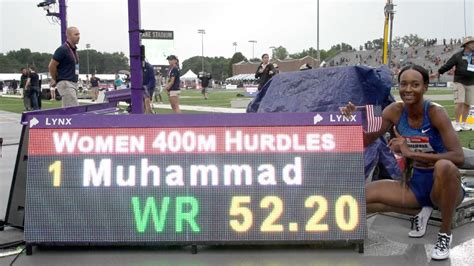 Muhammad breaks world record in 400 hurdles - ESPN