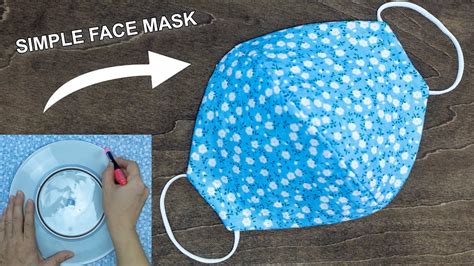 Make Fabric Face Mask at home | DIY Face Mask No Sewing Machine | Easy ...