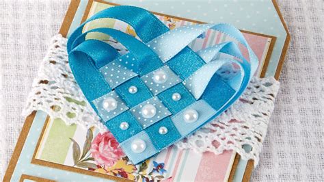 How To Make a Woven Ribbon Heart, Craft Techniques