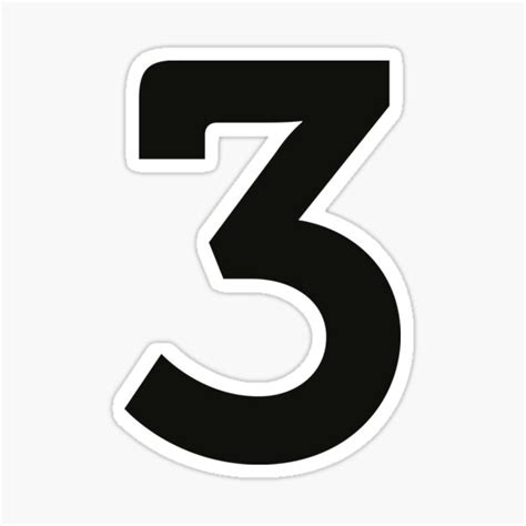 Number 3 Stickers | Redbubble