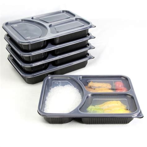 Microwave Safe Disposable 3 Compartment Lunch Box Manufacturers, Suppliers and Factory ...