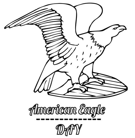 Happy American Eagle Day coloring page - Download, Print or Color Online for Free