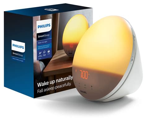 Philips SmartSleep Wake-up Light, Colored Sunrise and Sunset Simulation, 5 Natural Sounds, FM ...